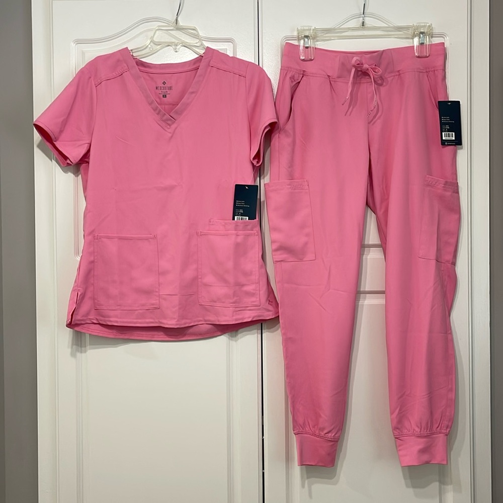 Med Couture Pink Scrub Set